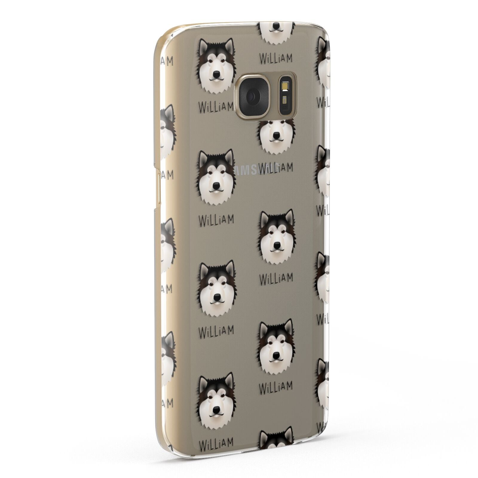 Alaskan Malamute Icon with Name Samsung Galaxy Case Fourty Five Degrees