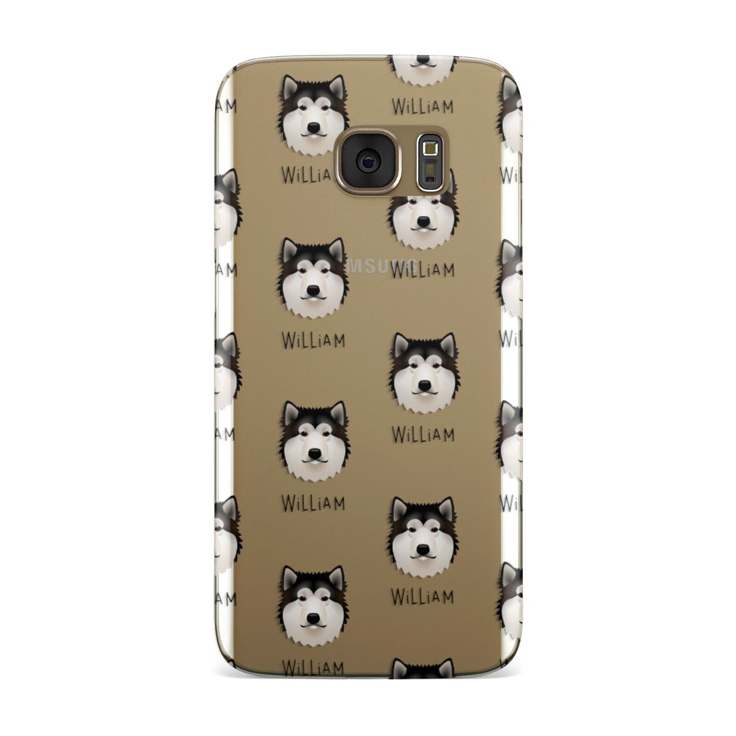 Alaskan Malamute Icon with Name Samsung Galaxy Case