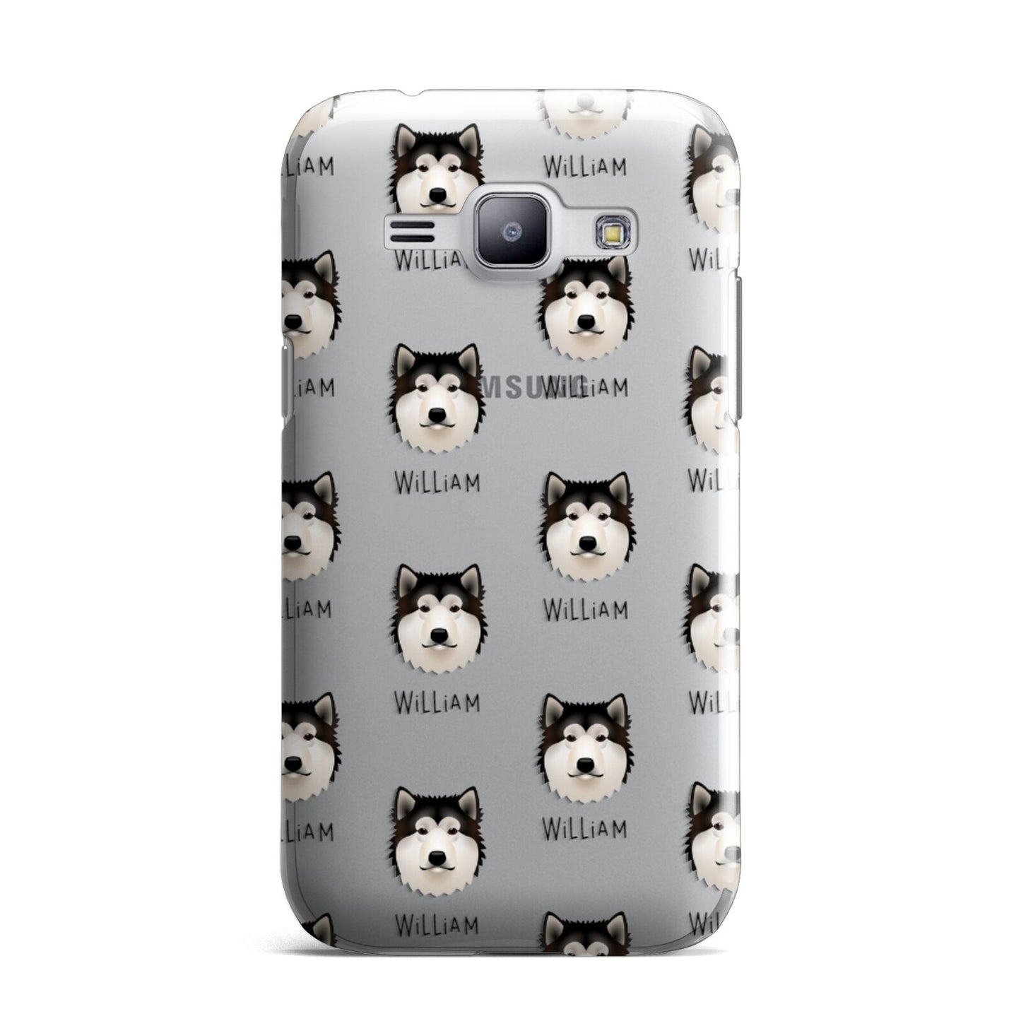 Alaskan Malamute Icon with Name Samsung Galaxy J1 2015 Case