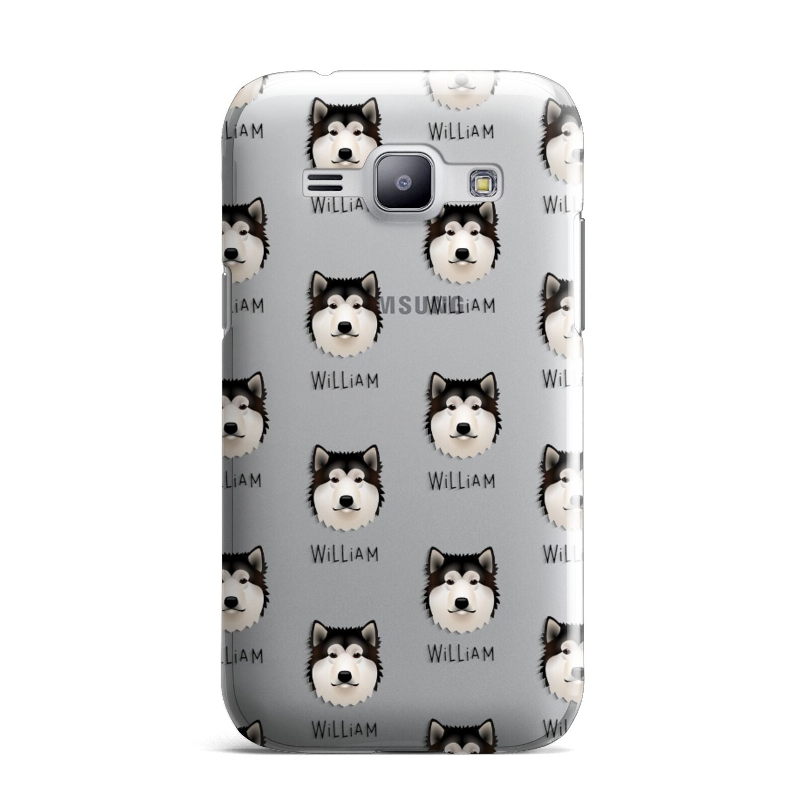 Alaskan Malamute Icon with Name Samsung Galaxy J1 2015 Case