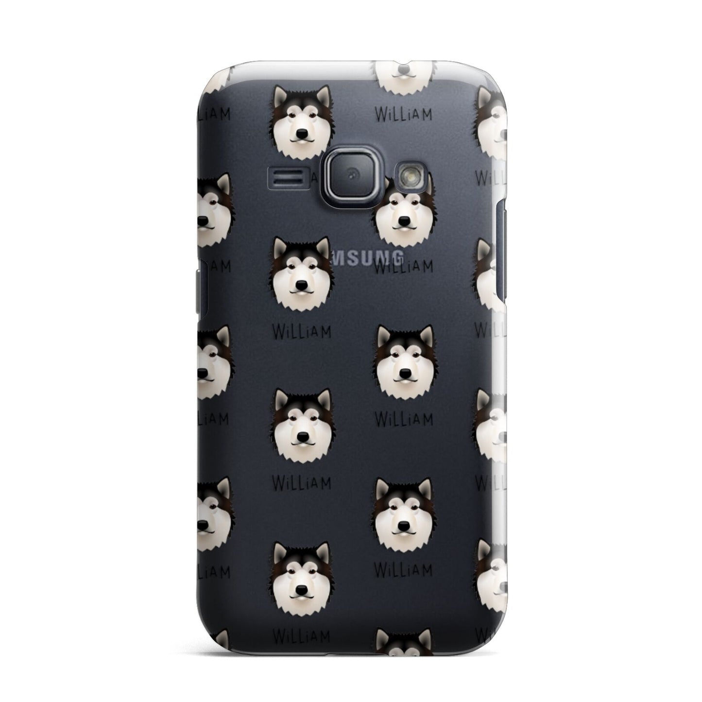 Alaskan Malamute Icon with Name Samsung Galaxy J1 2016 Case