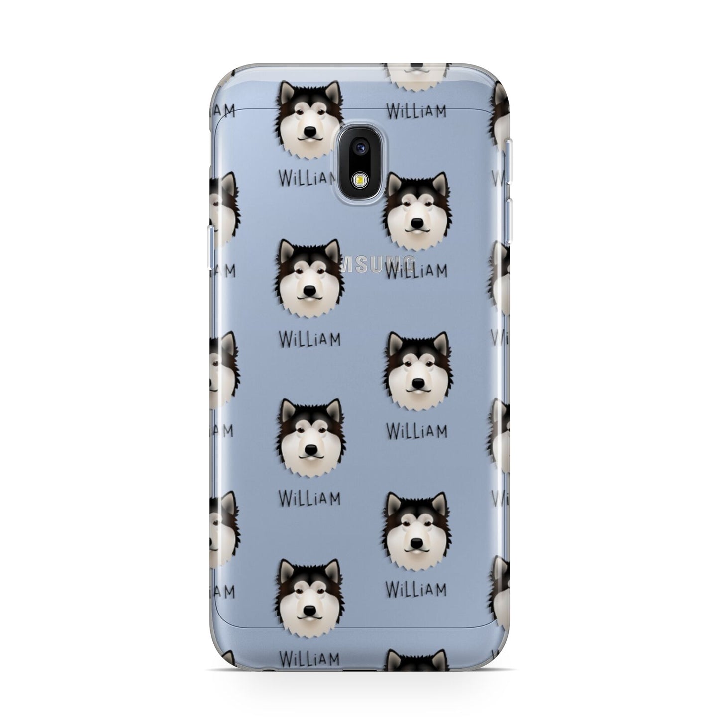 Alaskan Malamute Icon with Name Samsung Galaxy J3 2017 Case