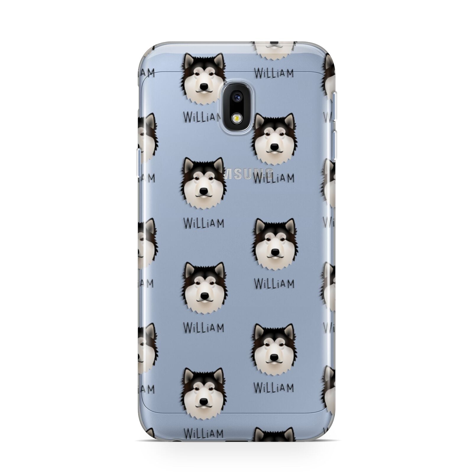Alaskan Malamute Icon with Name Samsung Galaxy J3 2017 Case