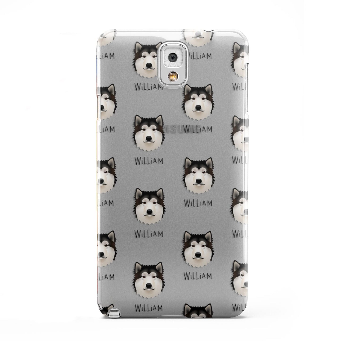Alaskan Malamute Icon with Name Samsung Galaxy Note 3 Case