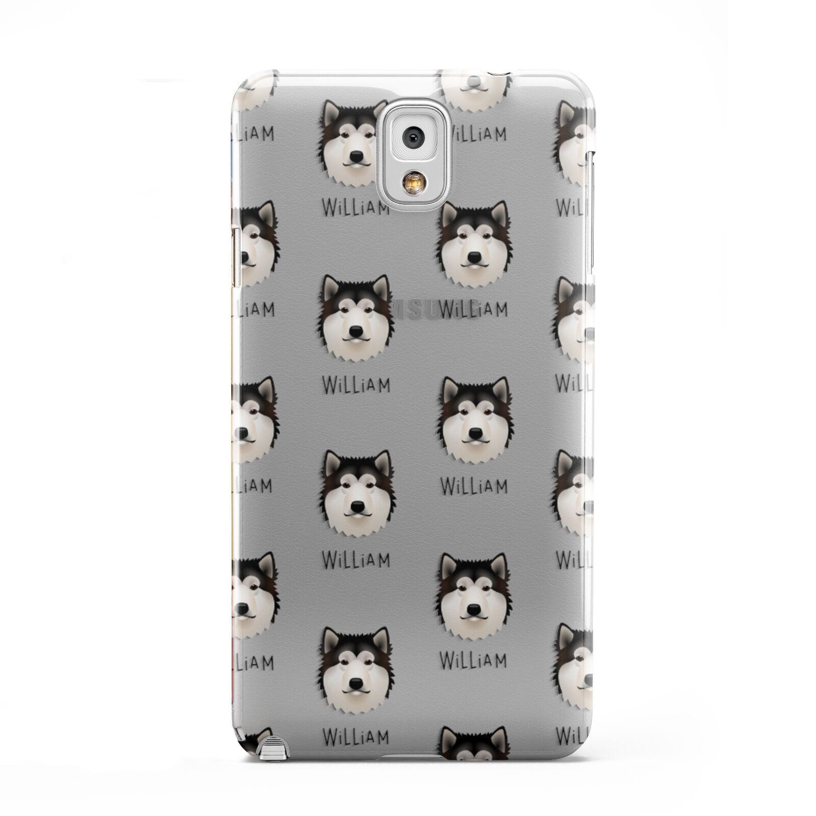 Alaskan Malamute Icon with Name Samsung Galaxy Note 3 Case