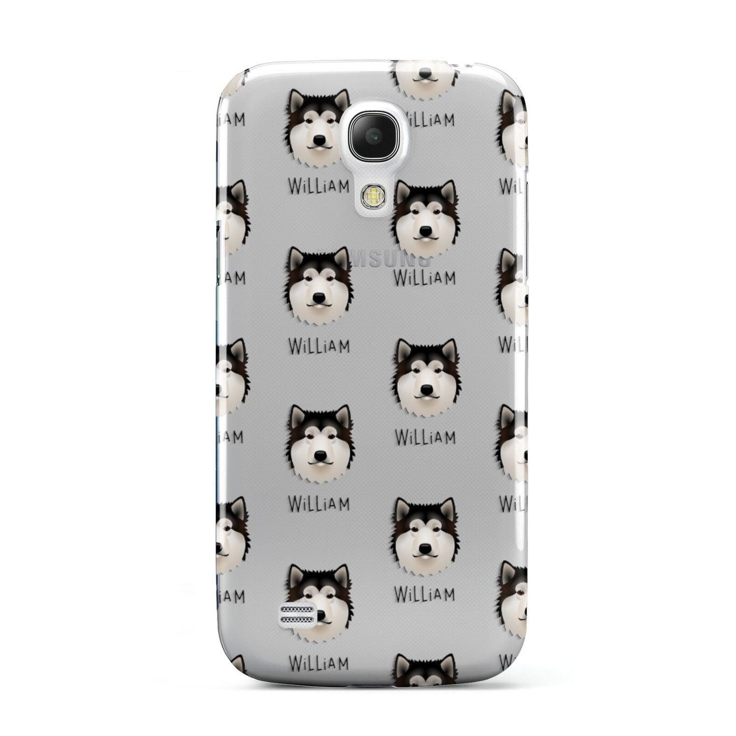Alaskan Malamute Icon with Name Samsung Galaxy S4 Mini Case