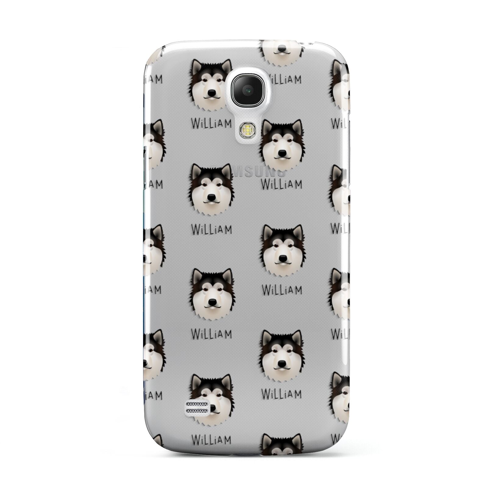 Alaskan Malamute Icon with Name Samsung Galaxy S4 Mini Case