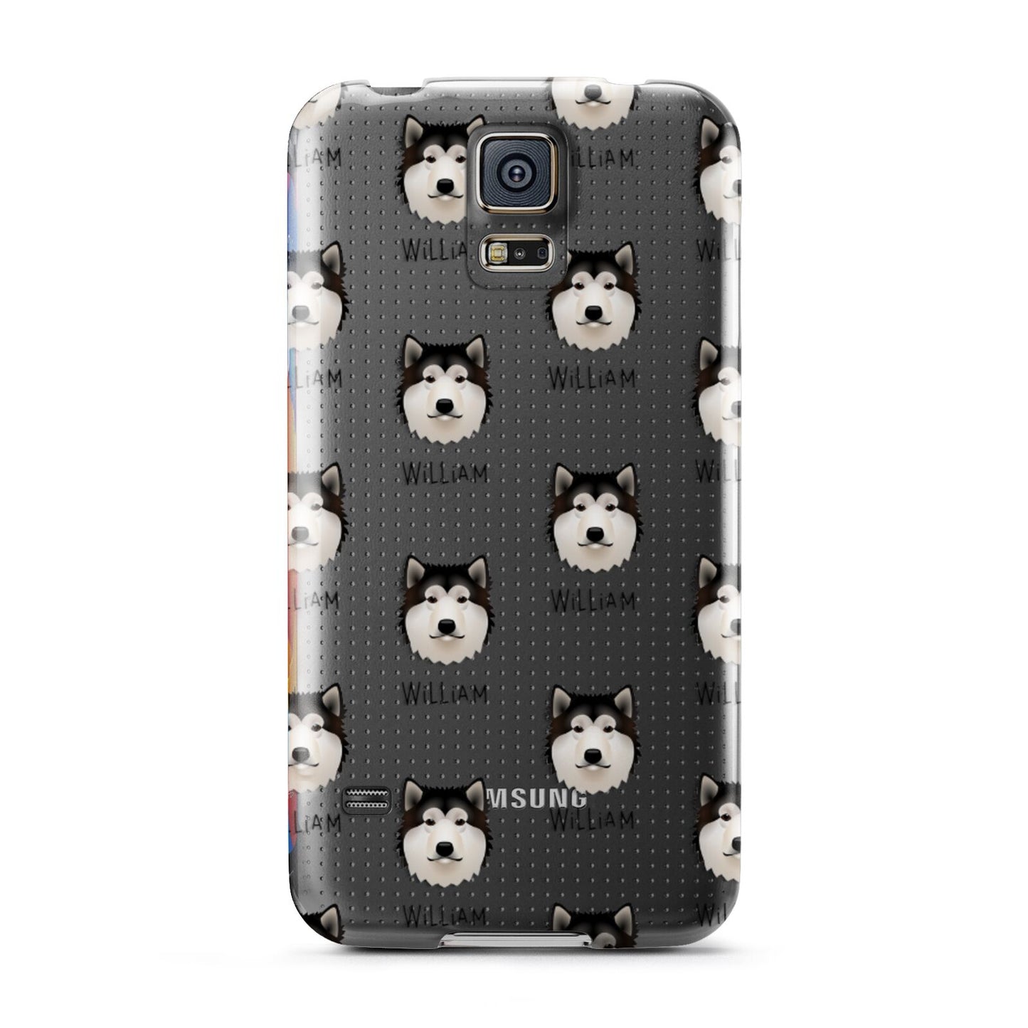 Alaskan Malamute Icon with Name Samsung Galaxy S5 Case