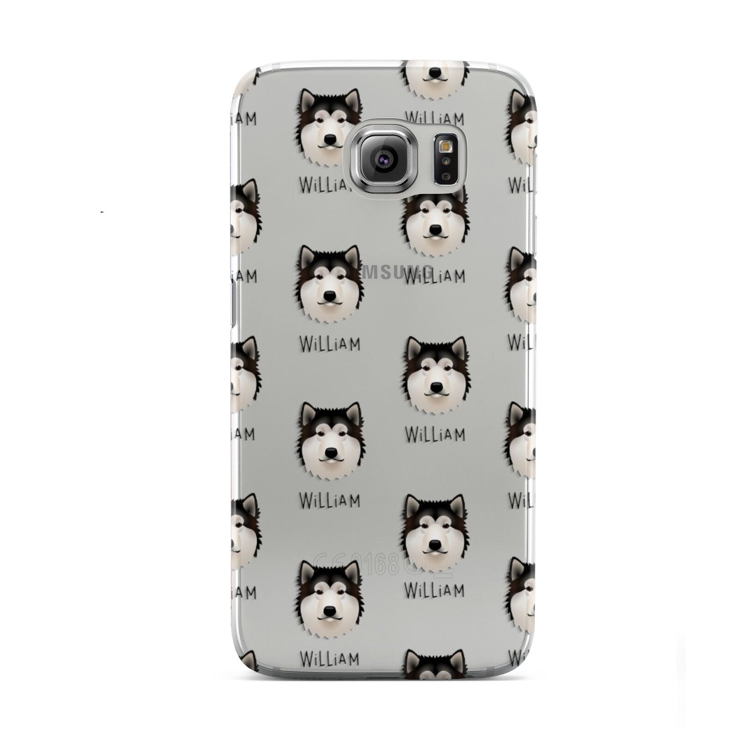 Alaskan Malamute Icon with Name Samsung Galaxy S6 Case
