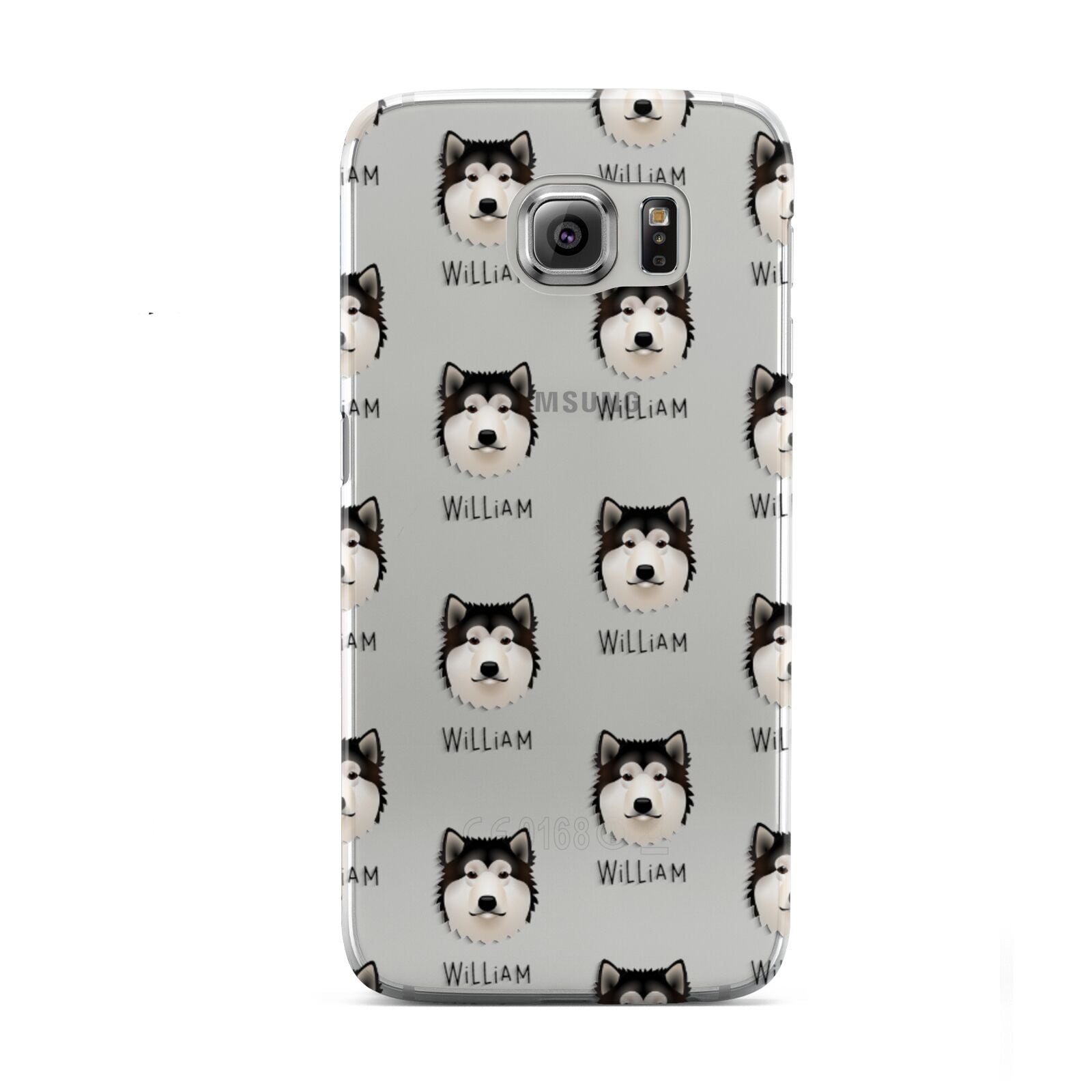 Alaskan Malamute Icon with Name Samsung Galaxy S6 Case