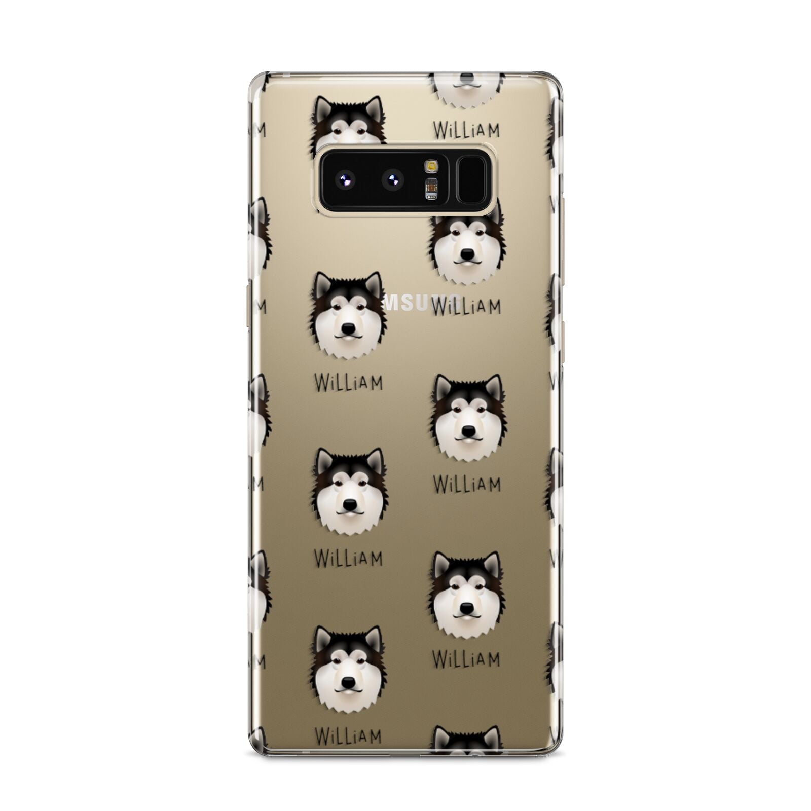 Alaskan Malamute Icon with Name Samsung Galaxy S8 Case