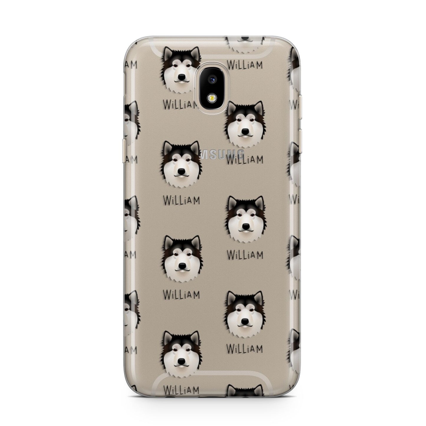 Alaskan Malamute Icon with Name Samsung J5 2017 Case