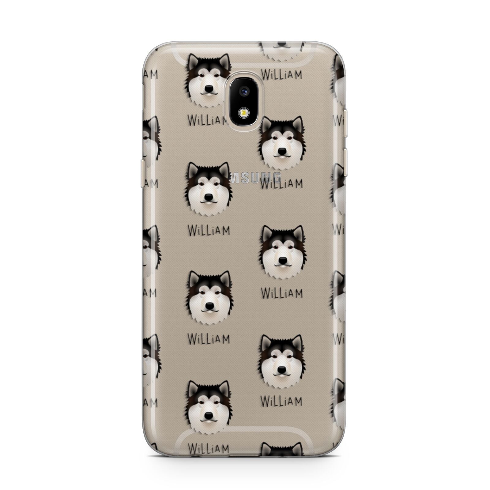 Alaskan Malamute Icon with Name Samsung J5 2017 Case