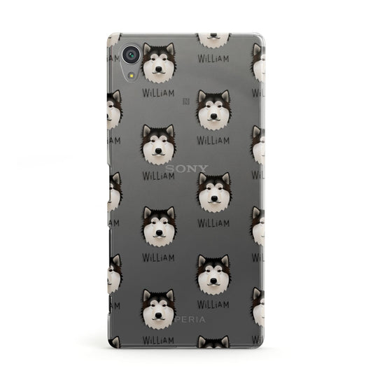Alaskan Malamute Icon with Name Sony Xperia Case