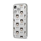 Alaskan Malamute Icon with Name iPhone 14 Pro Max Clear Tough Case Silver Angled Image