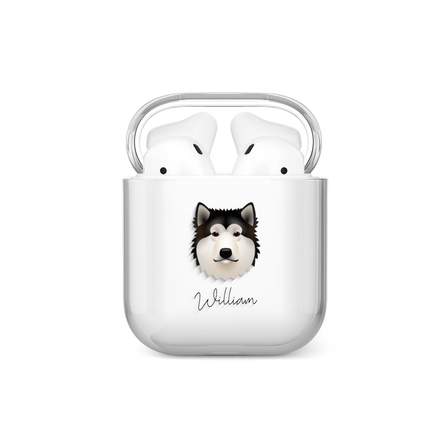 Alaskan Malamute Personalised AirPods Case