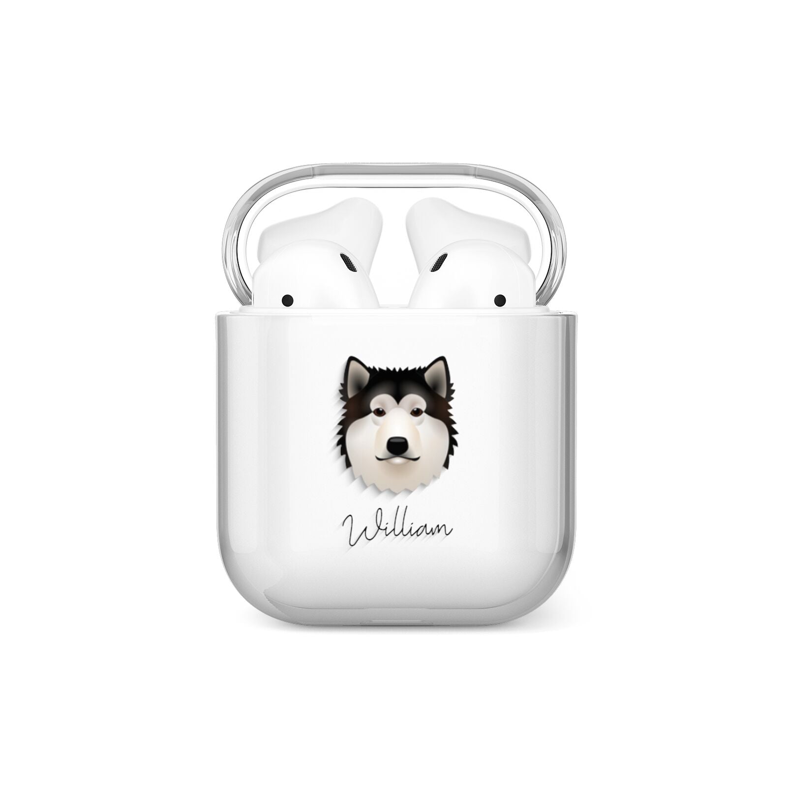 Alaskan Malamute Personalised AirPods Case