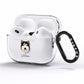 Alaskan Malamute Personalised AirPods Pro Clear Case Side Image