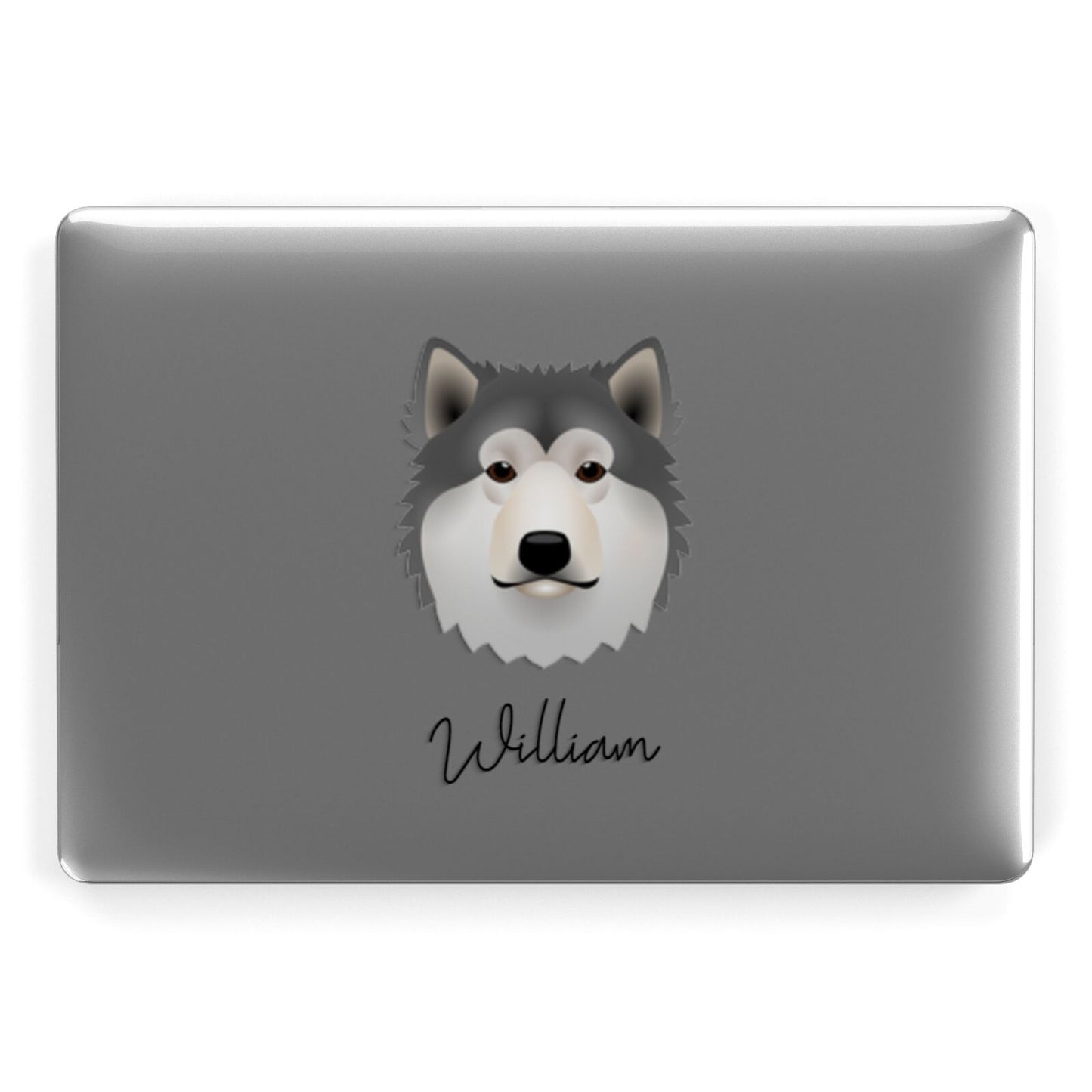 Alaskan Malamute Personalised Apple MacBook Case