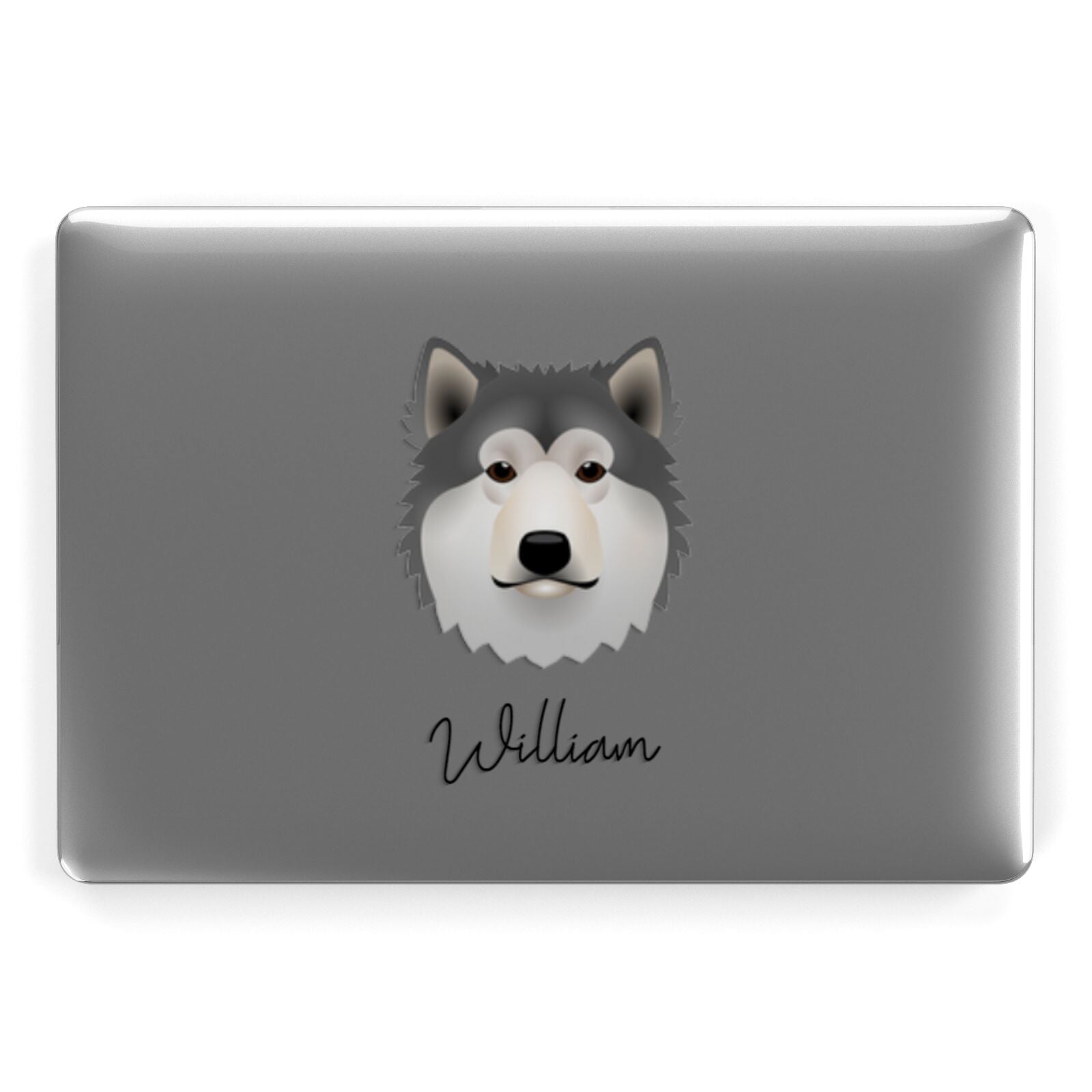 Alaskan Malamute Personalised Apple MacBook Case