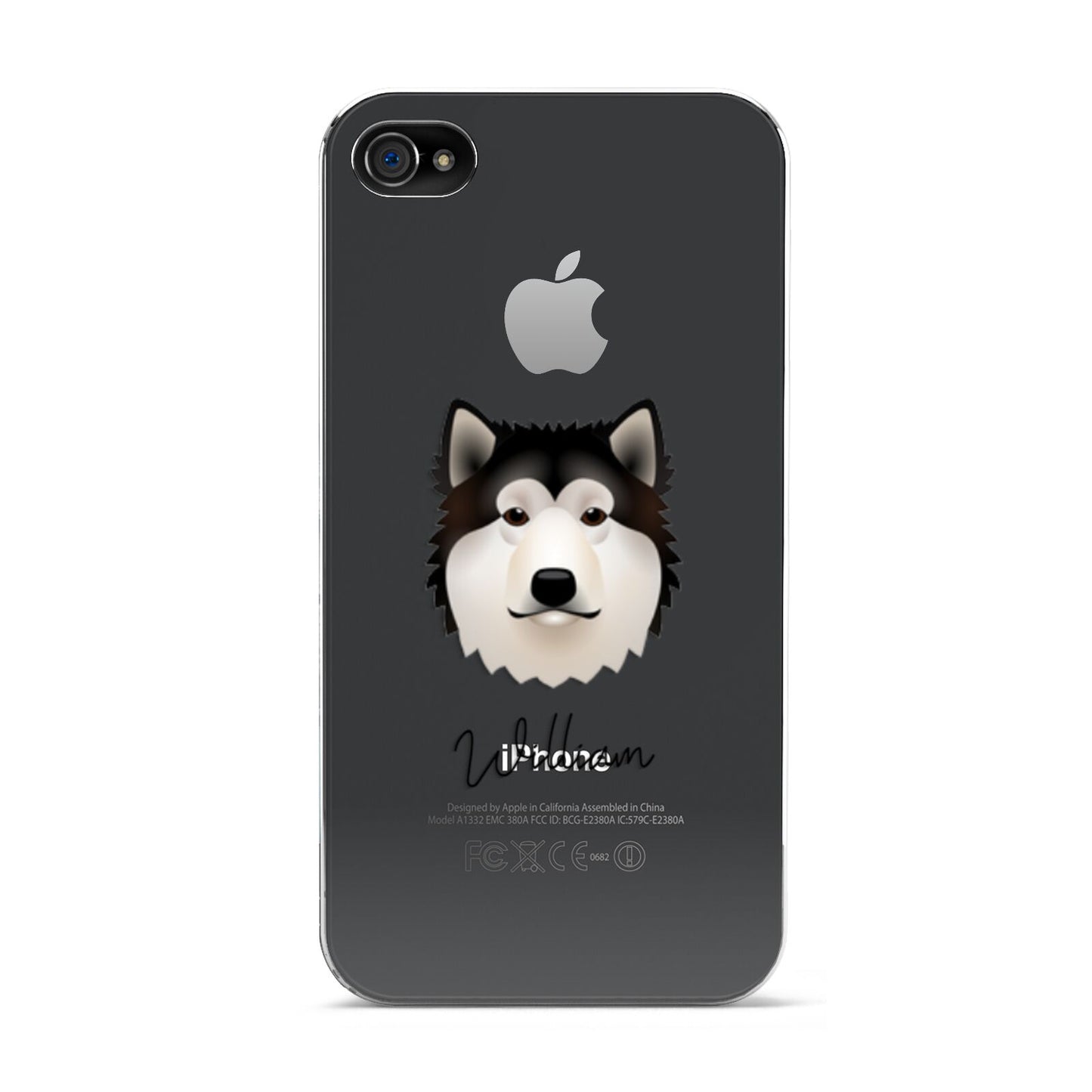 Alaskan Malamute Personalised Apple iPhone 4s Case