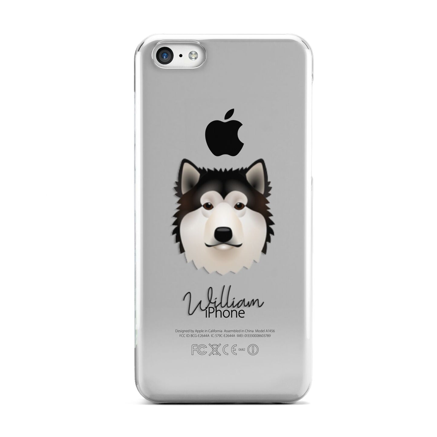 Alaskan Malamute Personalised Apple iPhone 5c Case