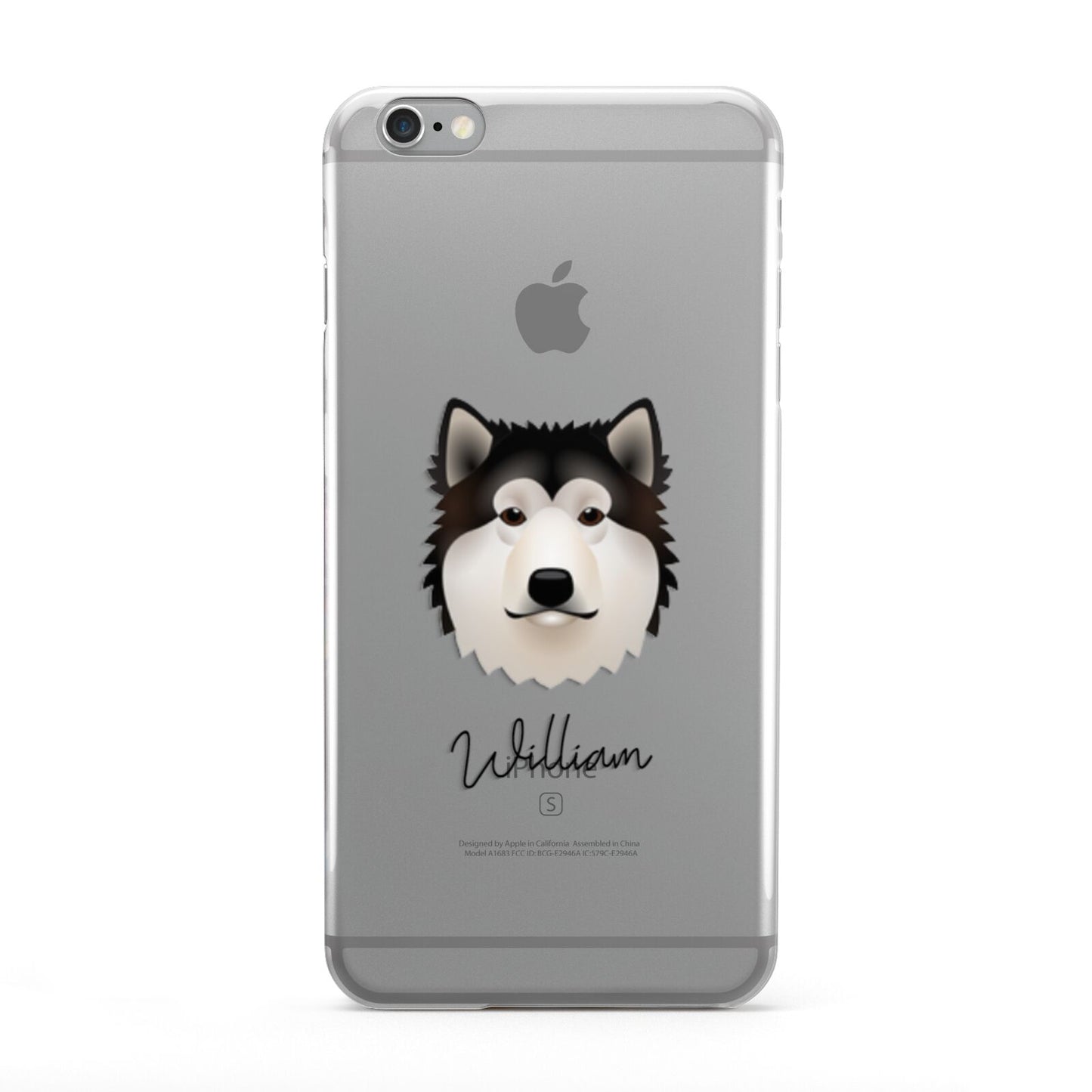 Alaskan Malamute Personalised Apple iPhone 6 Plus Case