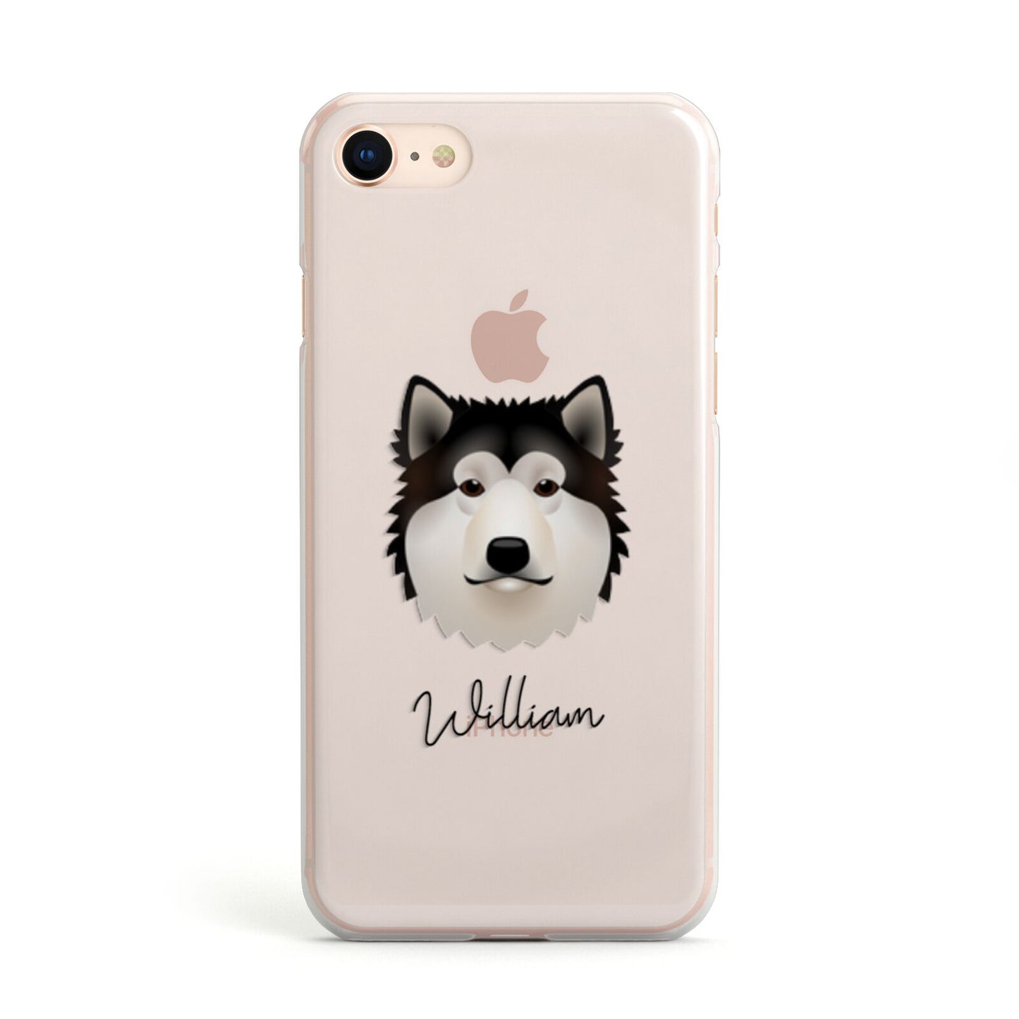 Alaskan Malamute Personalised Apple iPhone Case