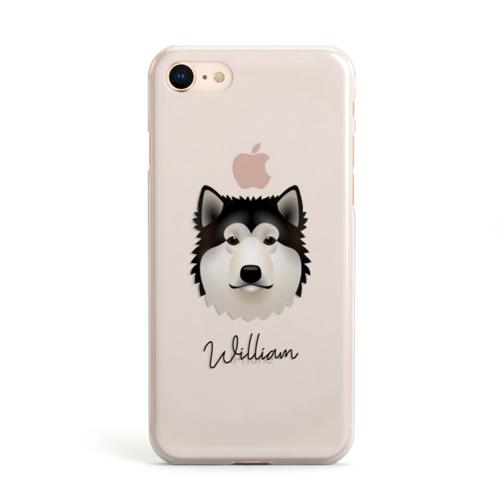 Alaskan Malamute Personalised Apple iPhone Case