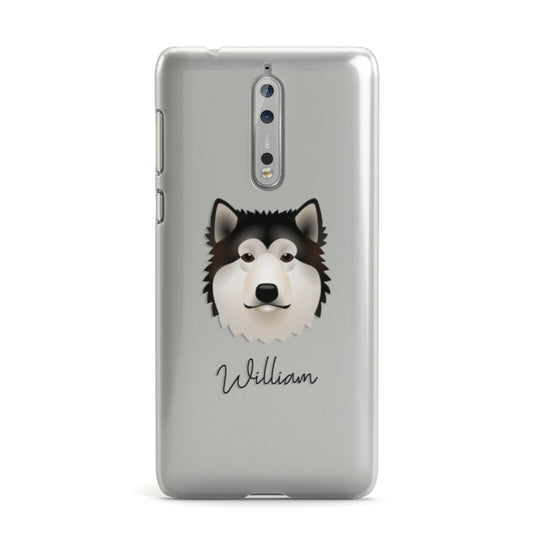 Alaskan Malamute Personalised Nokia Case
