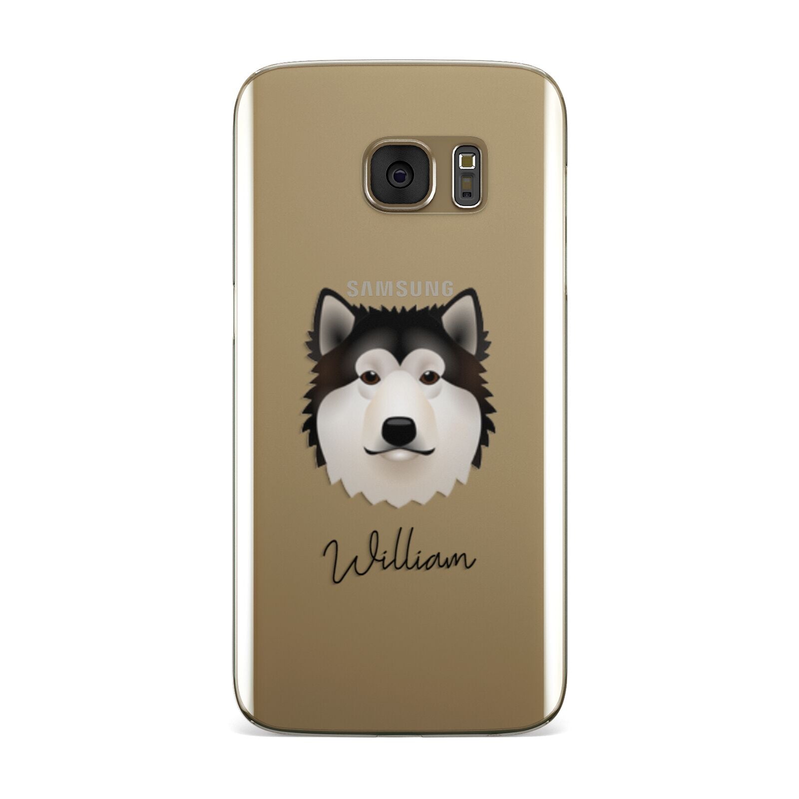 Alaskan Malamute Personalised Samsung Galaxy Case