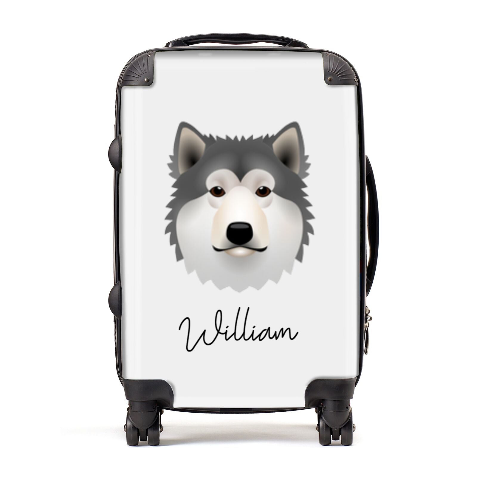 Alaskan Malamute Personalised Suitcase