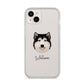Alaskan Malamute Personalised iPhone 14 Plus Clear Tough Case Starlight