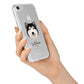 Alaskan Malamute Personalised iPhone 7 Bumper Case on Silver iPhone Alternative Image