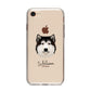 Alaskan Malamute Personalised iPhone 8 Bumper Case on Rose Gold iPhone