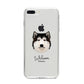 Alaskan Malamute Personalised iPhone 8 Plus Bumper Case on Silver iPhone