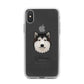 Alaskan Malamute Personalised iPhone X Bumper Case on Black iPhone Alternative Image 1