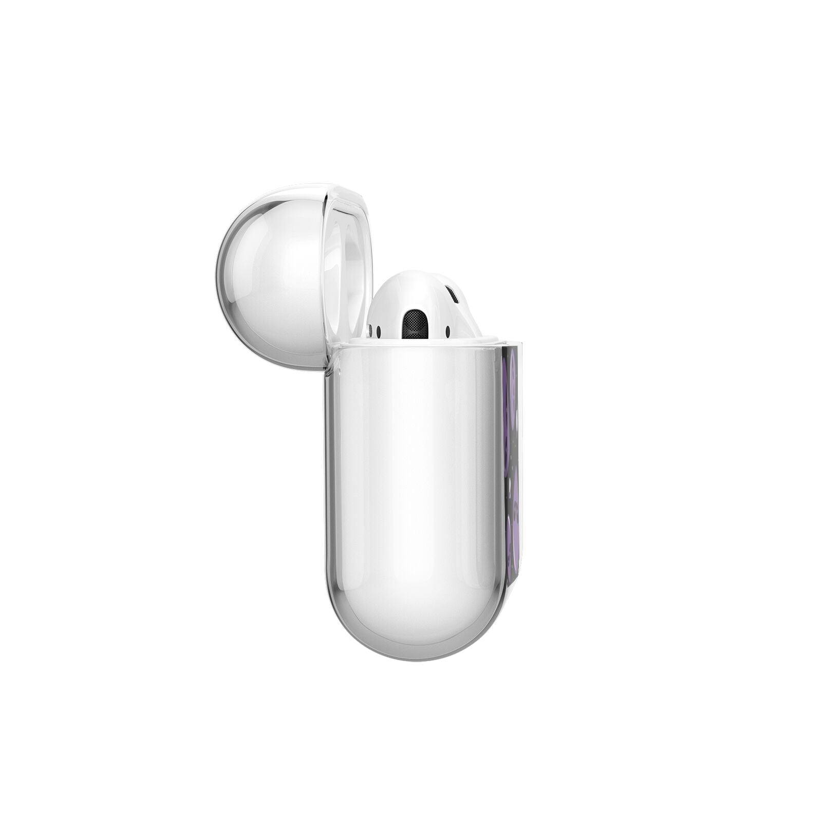Alien Faces AirPods Case Side Angle