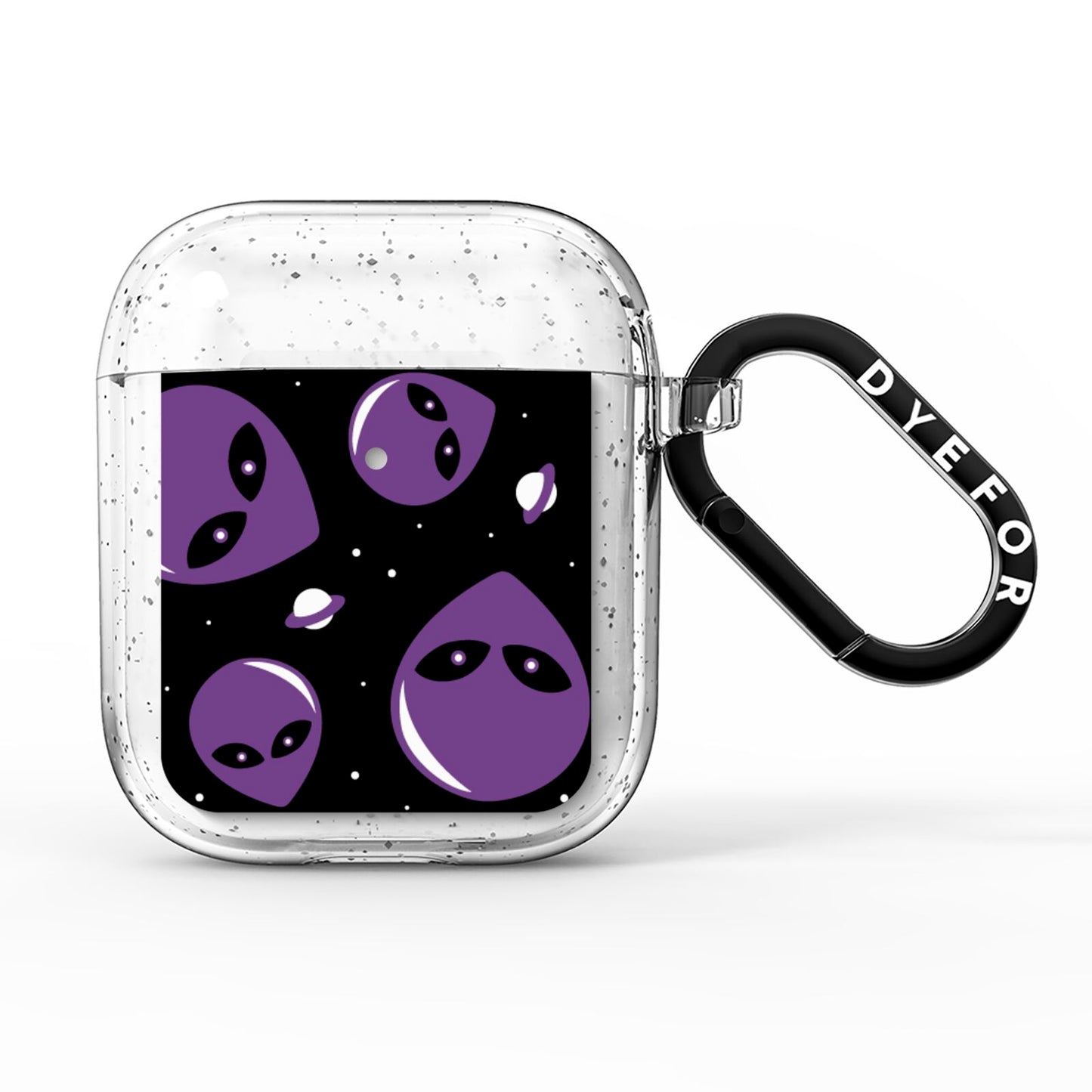 Alien Faces AirPods Glitter Case