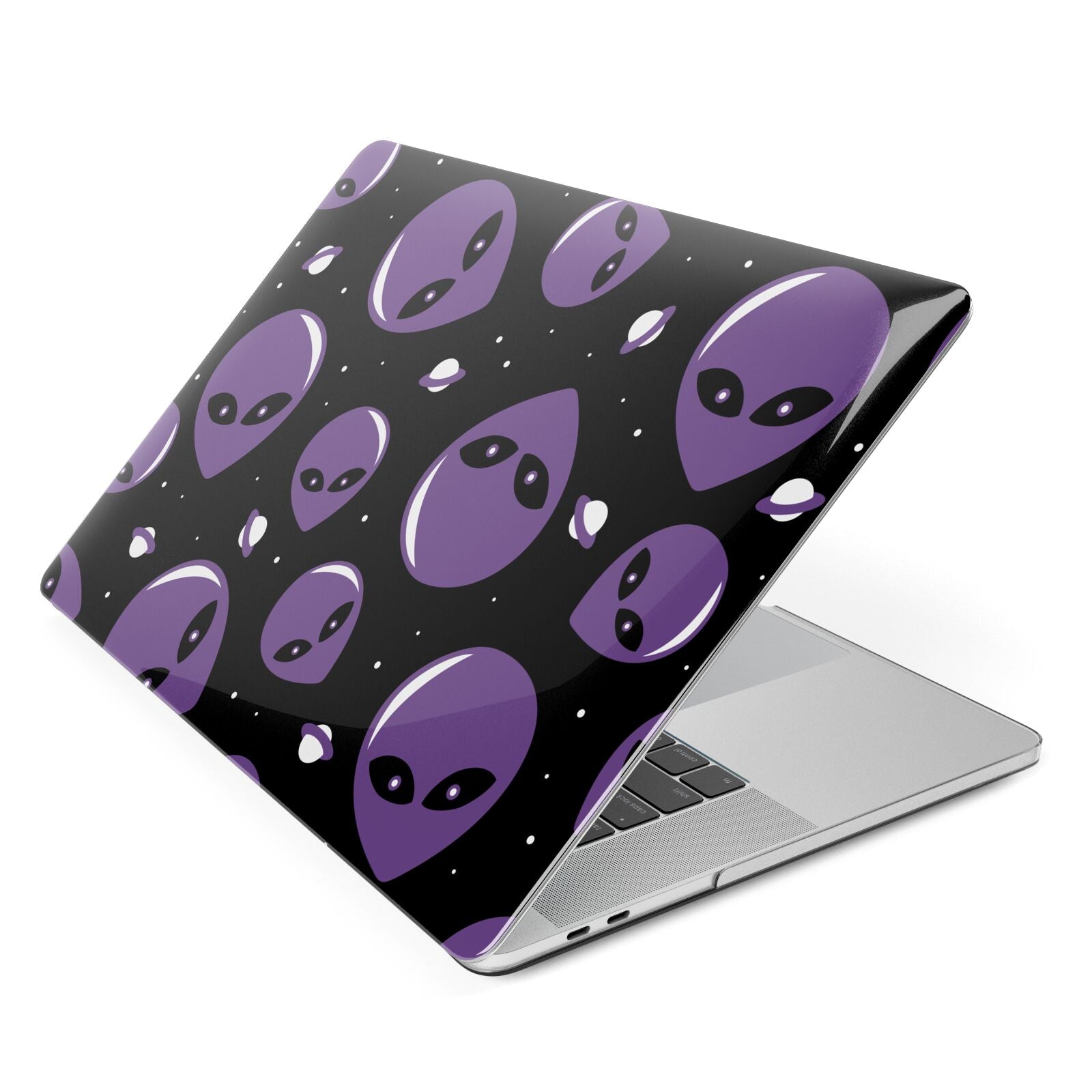 Alien Faces Apple MacBook Case Side View