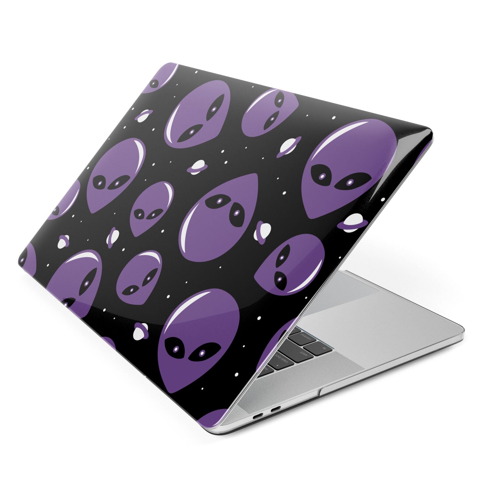 Alien Faces Apple MacBook Case Side View