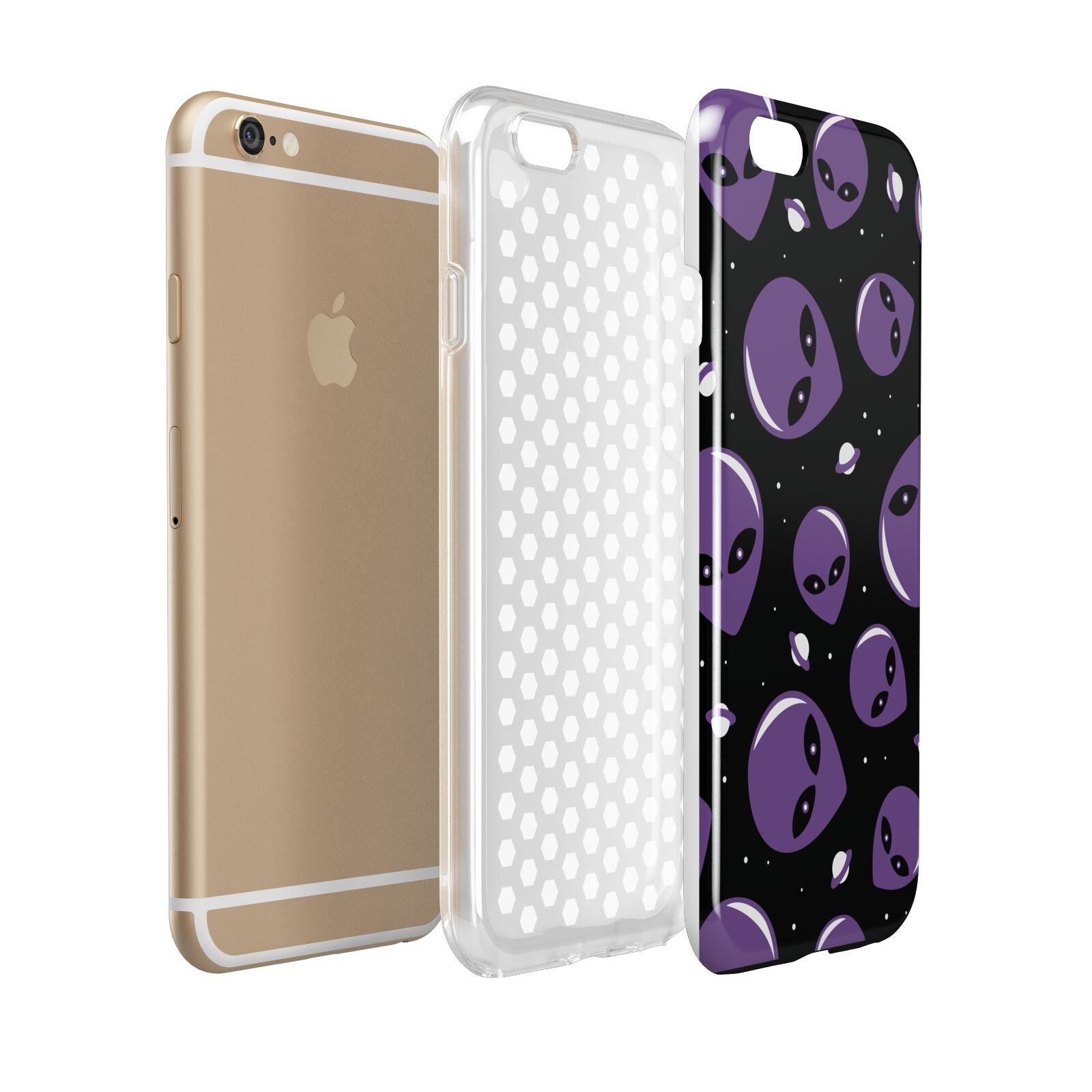 Alien Faces Apple iPhone 6 3D Tough Case Expanded view