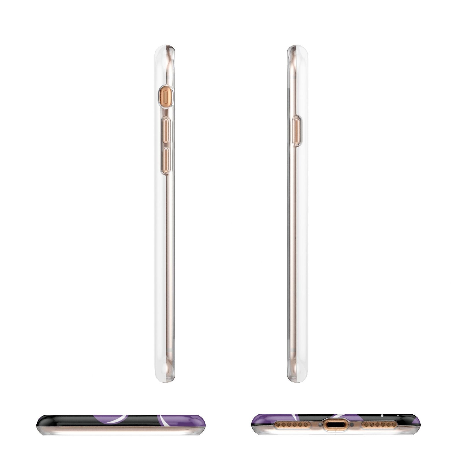 Alien Faces Apple iPhone 7 8 3D Wrap Tough Case Alternative Image Angles