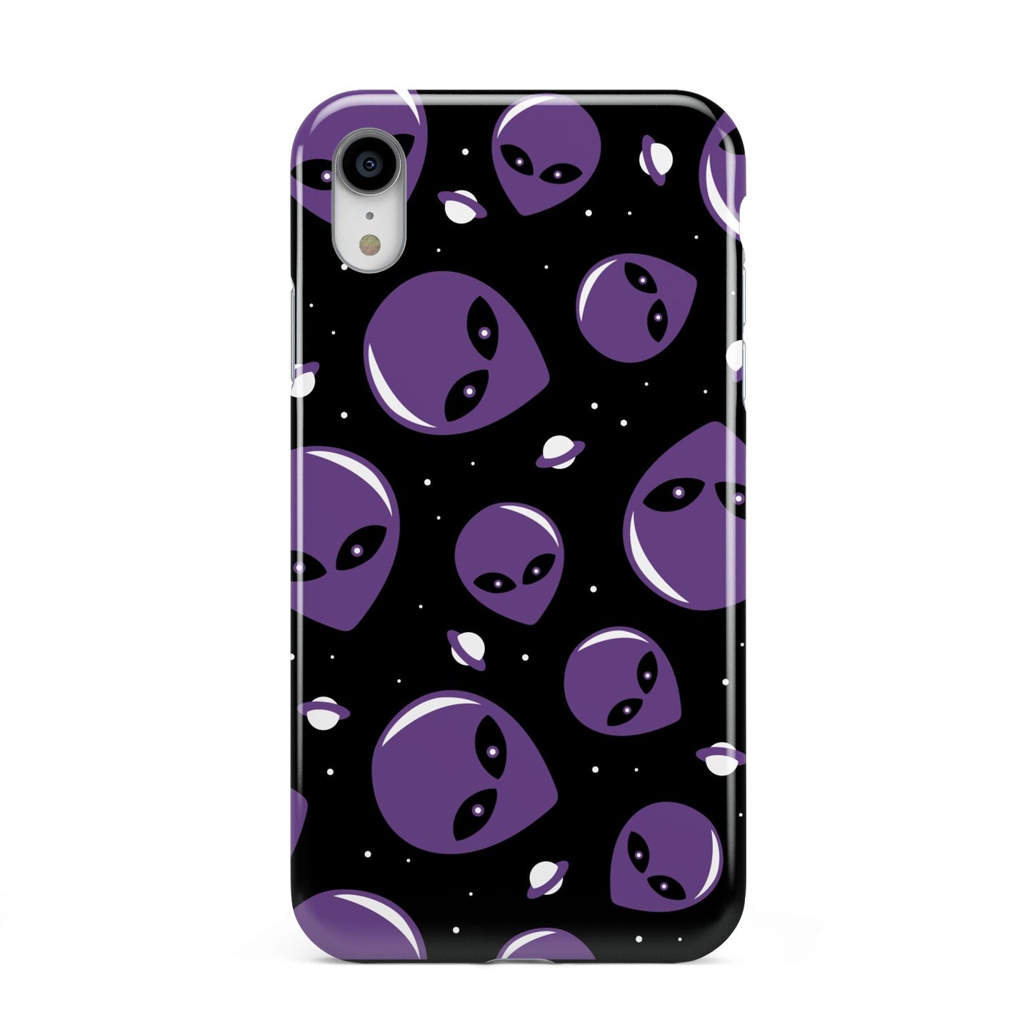 Alien Faces Apple iPhone XR White 3D Tough Case