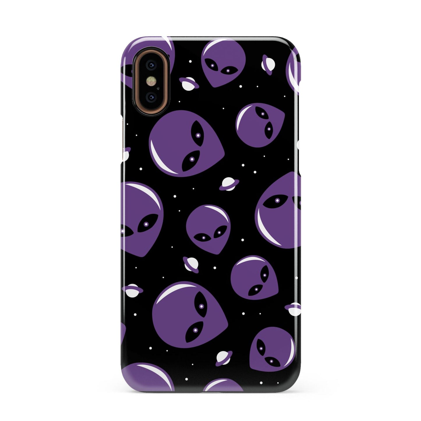 Alien Faces Apple iPhone XS 3D Snap Case