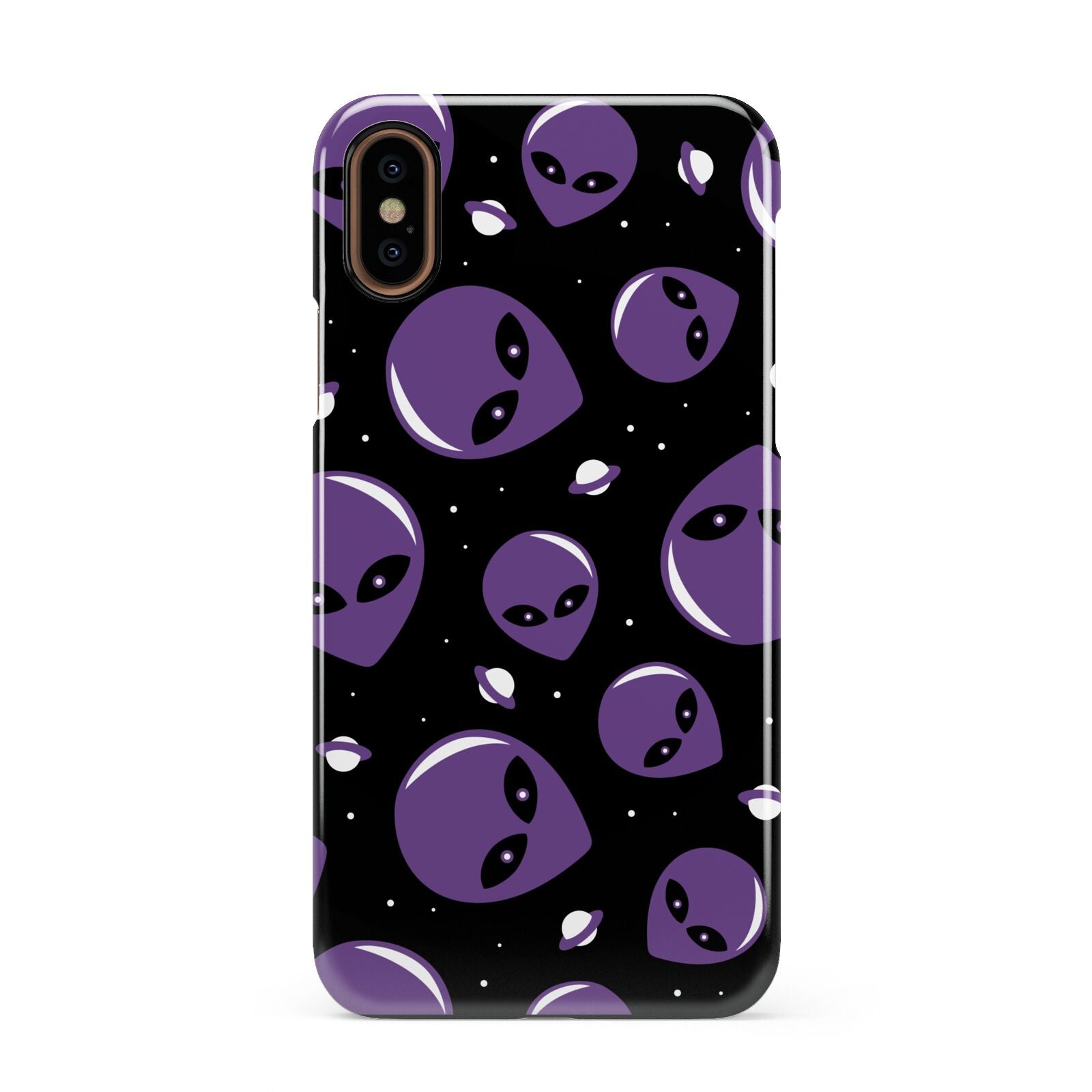Alien Faces Apple iPhone XS 3D Snap Case