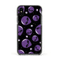 Alien Faces Apple iPhone Xs Impact Case Black Edge on Black Phone