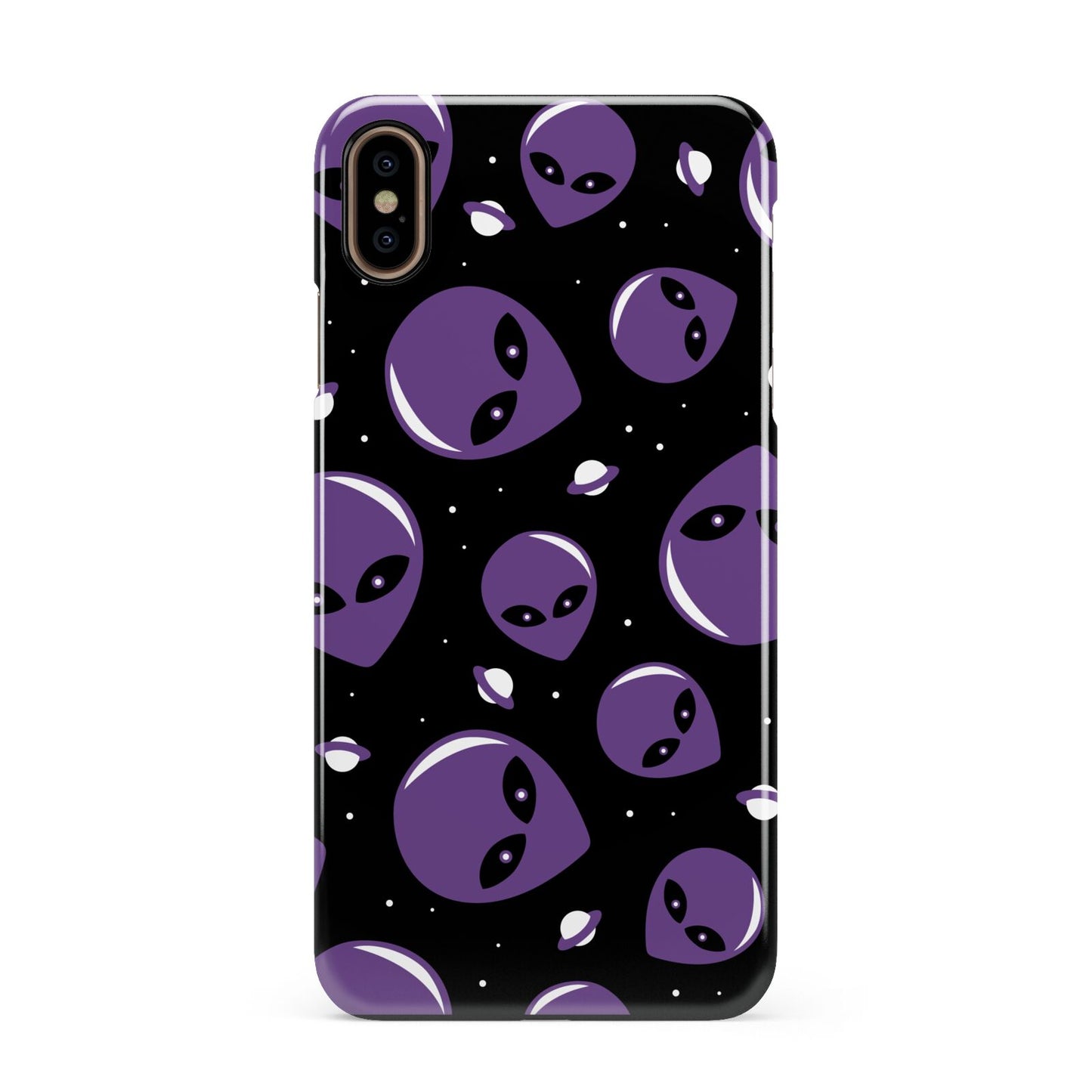 Alien Faces Apple iPhone Xs Max 3D Snap Case