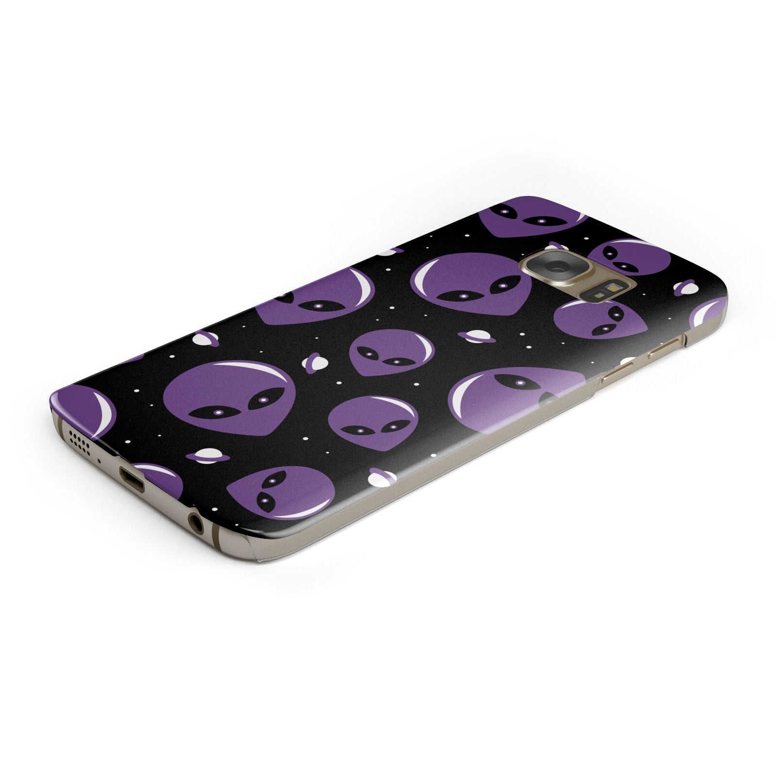 Alien Faces Samsung Galaxy Case Bottom Cutout