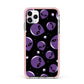Alien Faces iPhone 11 Pro Max Impact Pink Edge Case